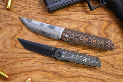 2411-BKSK Kick Stop Chop Plus Hidden flipper Japanese style tactical tanto folding knife