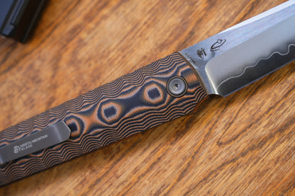 2411-BKSK Kick Stop Chop Plus Hidden flipper Japanese style tactical tanto folding knife