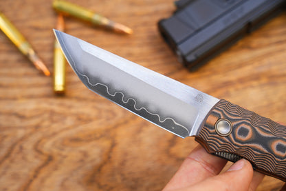 2411-BKSK Kick Stop Chop Plus Hidden flipper Japanese style tactical tanto folding knife