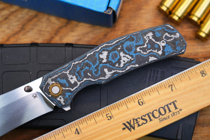 Jellyfish 4th Generation Super Smooth M390 Blade Hand Polished Titanium Frame Ceramic Carbon Fiber Handle