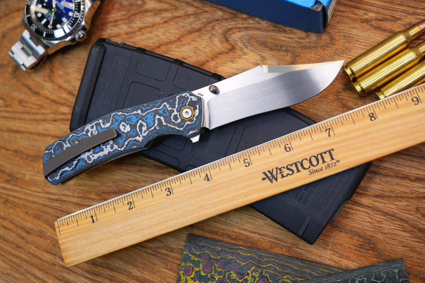 Jellyfish 4th Generation Super Smooth M390 Blade Hand Polished Titanium Frame Ceramic Carbon Fiber Handle