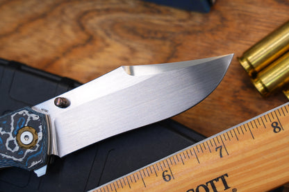 Jellyfish 4th Generation Super Smooth M390 Blade Hand Polished Titanium Frame Ceramic Carbon Fiber Handle