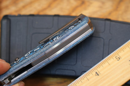 Jellyfish 4th Generation Super Smooth M390 Blade Hand Polished Titanium Frame Ceramic Carbon Fiber Handle