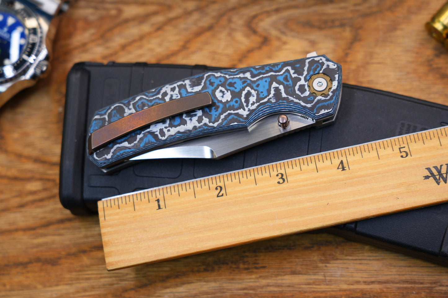 Jellyfish 4th Generation Super Smooth M390 Blade Hand Polished Titanium Frame Ceramic Carbon Fiber Handle