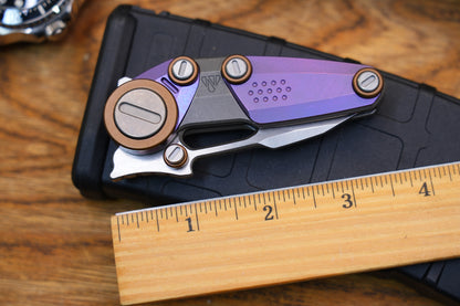 NOC Knives Mechanical Folding Knife Titanium Handle M390 Blade w/ Hard Case