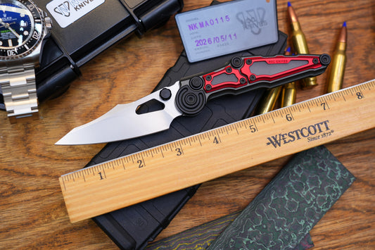 NOC MA-01 NKMA0115 M390 NOC Knives Manual Button Lock Folding Knife 2mm Blade Aluminum PC Handle