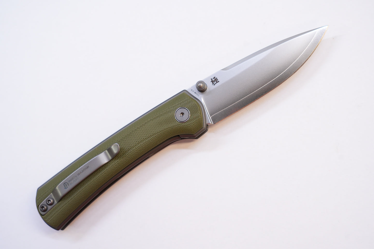 new "Ultra" G10 Green Sleek Modern Mini Pocket Knife Quick-Open Design