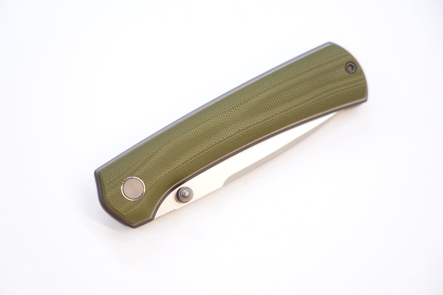 new "Ultra" G10 Green Sleek Modern Mini Pocket Knife Quick-Open Design