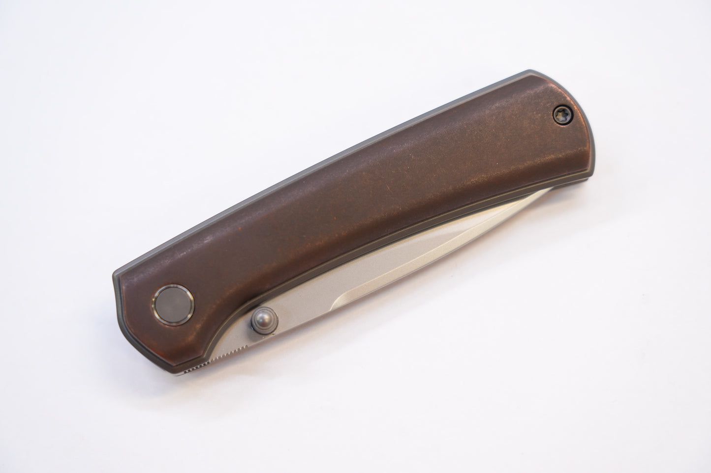 new "Ultra" Copper Sleek Modern Mini Pocket Knife Quick-Open Design