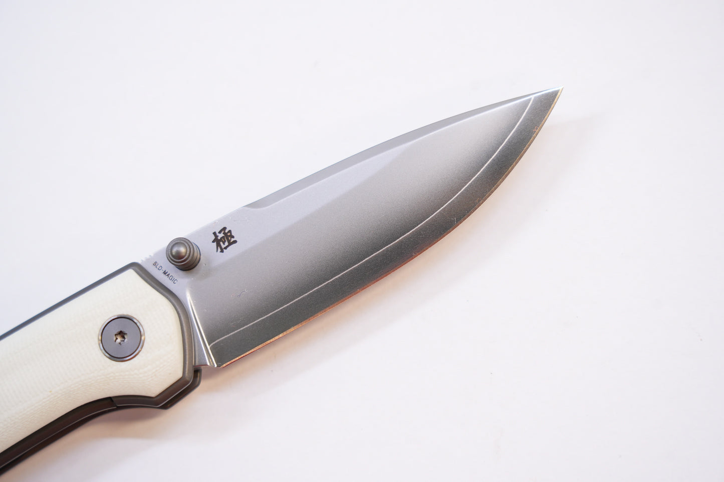 new "Ultra" G10 White Sleek Modern Mini Pocket Knife Quick-Open Design