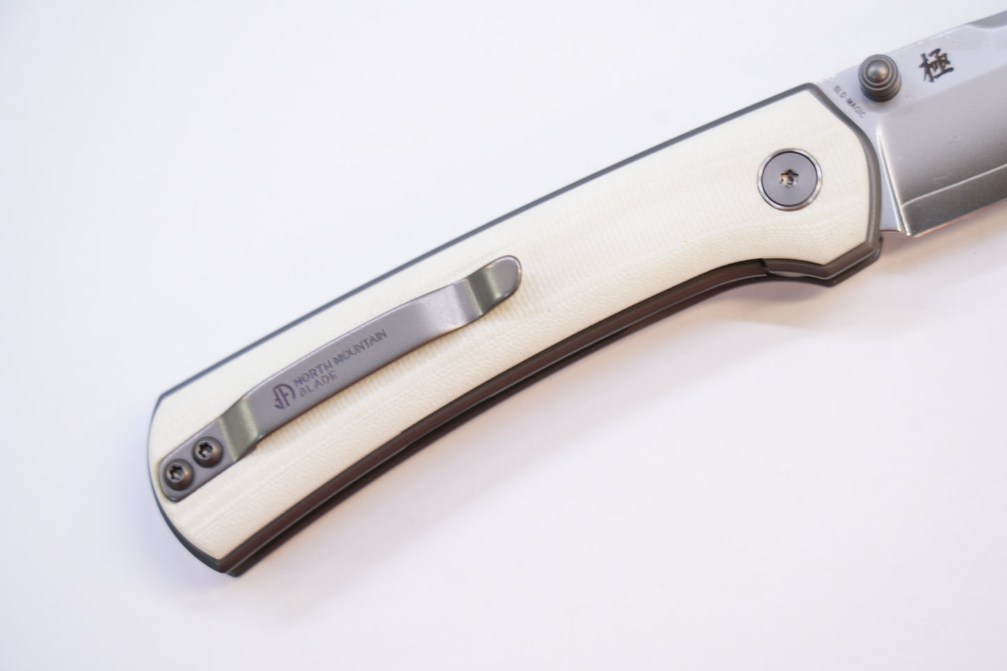 new "Ultra" G10 White Sleek Modern Mini Pocket Knife Quick-Open Design