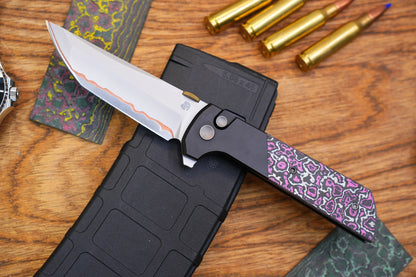 2407-GlowCF-PK-5 Custom Ceramic CF Five-layer forged blade