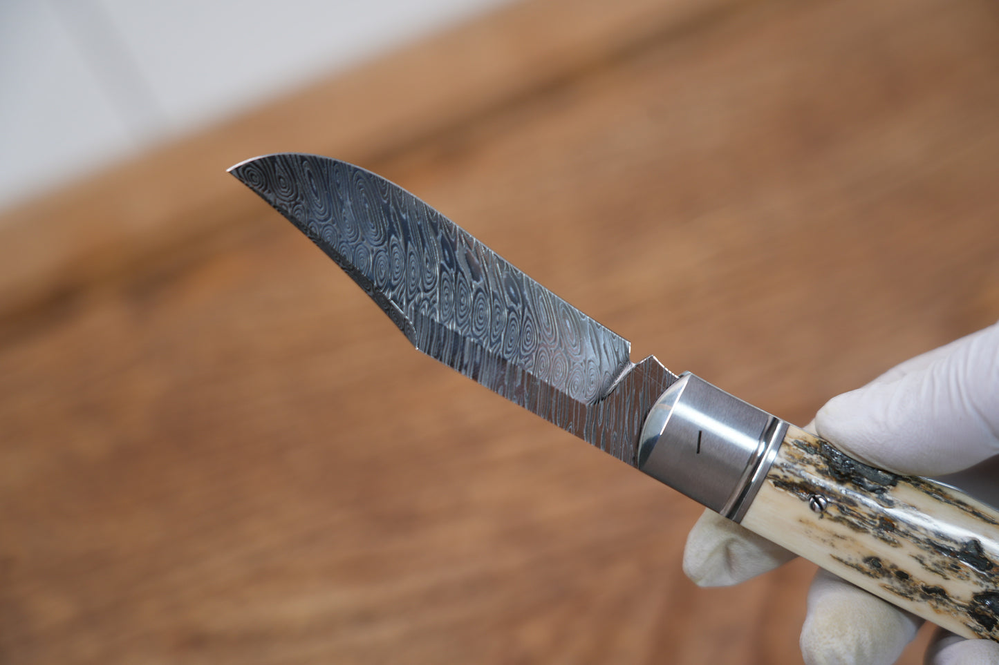 North Mountain Lanny Mammoth Damascus Pocket Knife