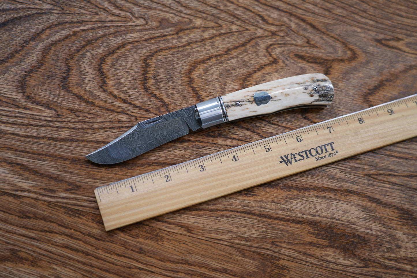 North Mountain Lanny Mammoth Damascus Pocket Knife