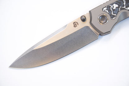 new "Ultra" Titanium handle ceramic carbon Pocket Knife Quick-Open Design
