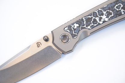 new "Ultra" Titanium handle ceramic carbon Pocket Knife Quick-Open Design