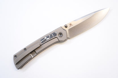 new "Ultra" Titanium handle ceramic carbon Pocket Knife Quick-Open Design