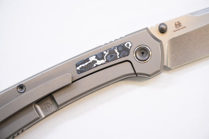 new "Ultra" Titanium handle ceramic carbon Pocket Knife Quick-Open Design