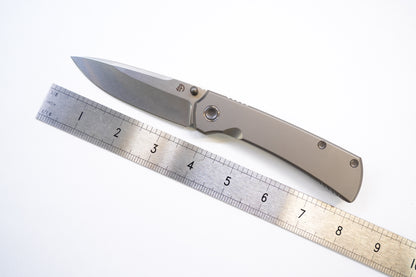 new "Ultra" Titanium handle Pocket Knife Quick-Open Design