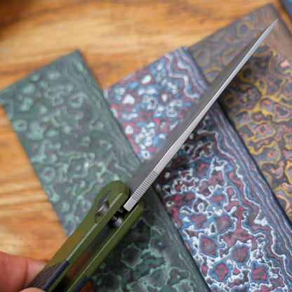2407-SPGRCF 3.5" Drop-point blade Custom