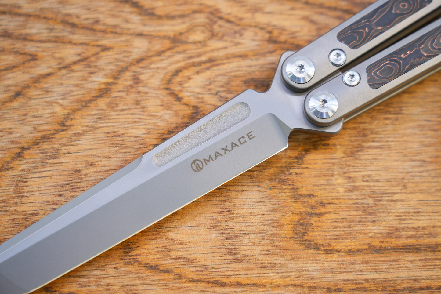 MAXACE Covenant M390 Titanium handle