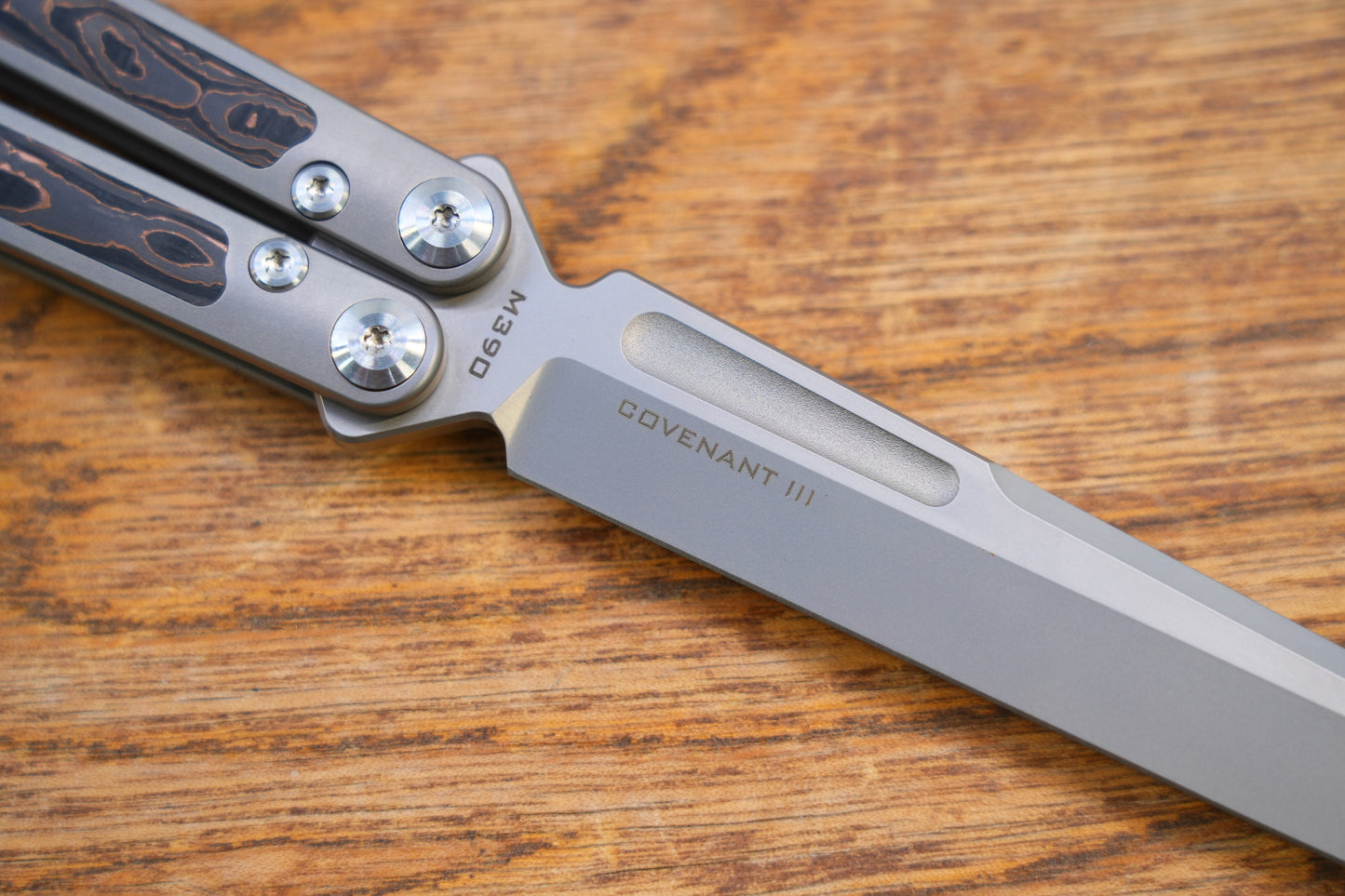 MAXACE Covenant M390 Titanium handle