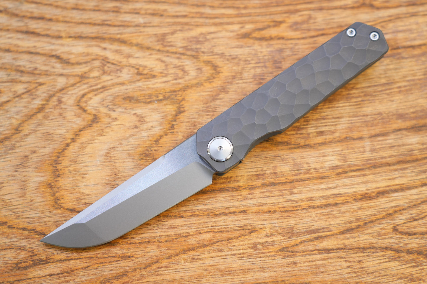 MAXACE BABY RACOON DOG M390 Stone polished titanium alloy