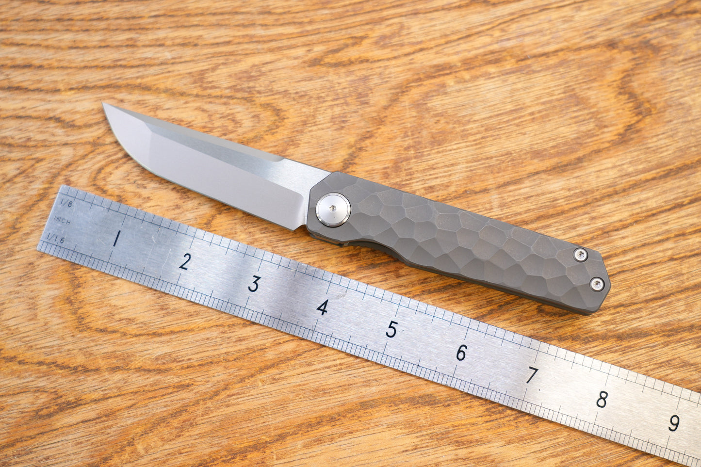 MAXACE BABY RACOON DOG M390 Stone polished titanium alloy