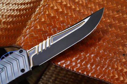 【GIANT】M390 steel DLC gold pattern double spring titanium push rod aluminum housing