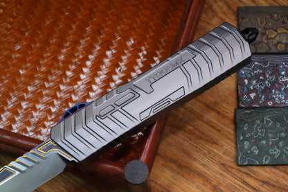 【GIANT】M390 steel DLC gold pattern double spring titanium push rod aluminum housing