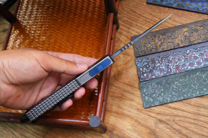 【GIANT】M390 steel DLC gold pattern double spring titanium push rod aluminum housing