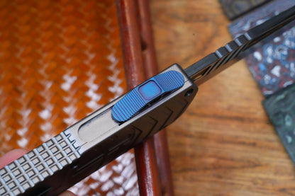 【GIANT】M390 steel DLC gold pattern double spring titanium push rod aluminum housing