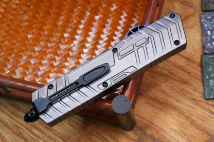 【GIANT】M390 steel DLC gold pattern double spring titanium push rod aluminum housing
