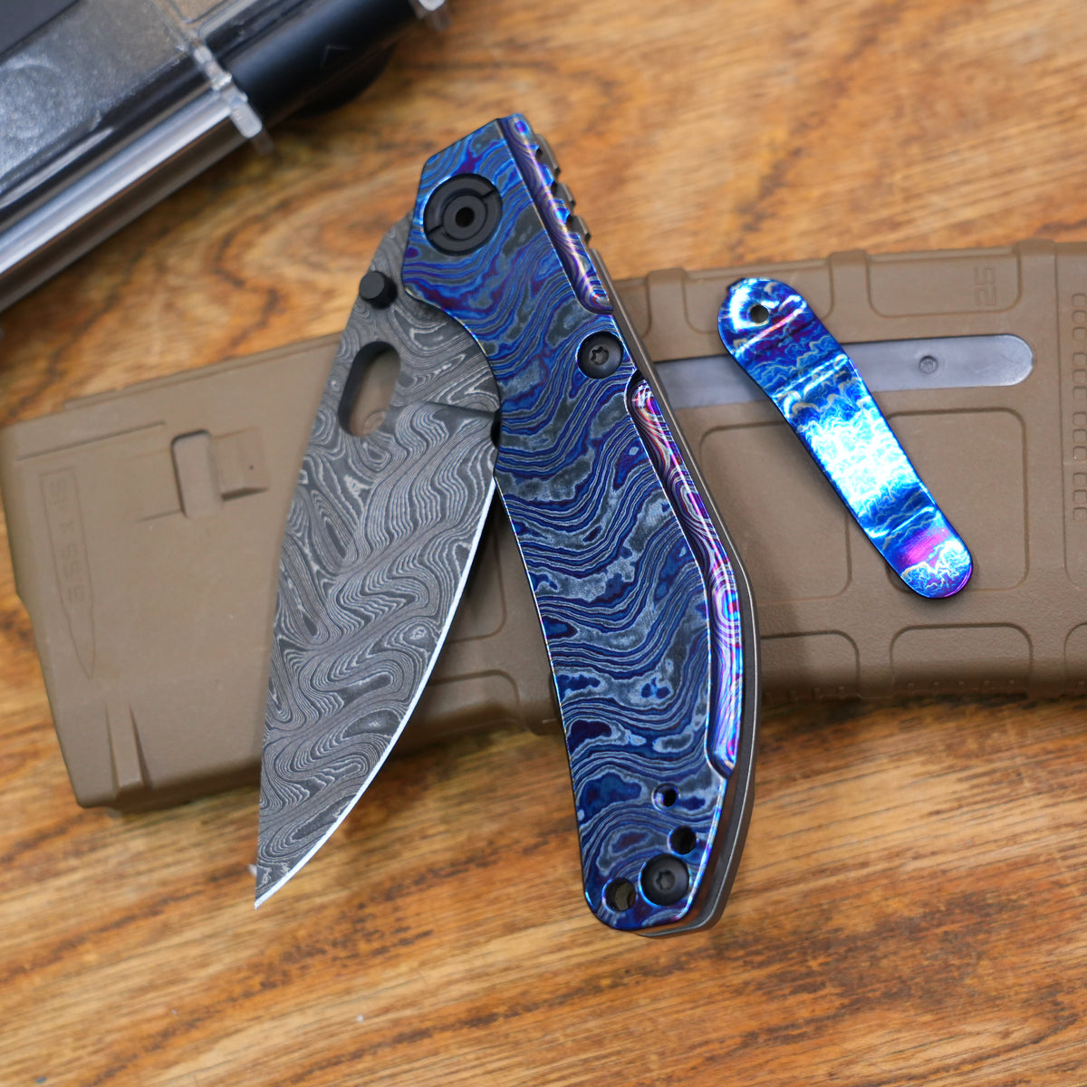 custom BBNM Zircuti Damascus