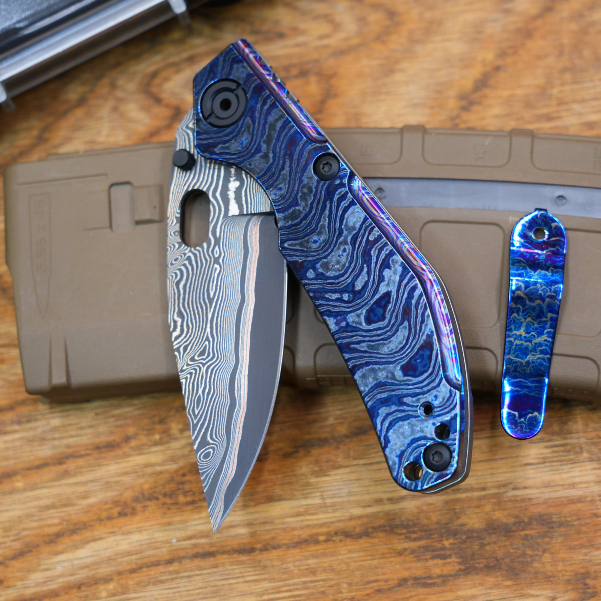 custom BBNM Zircuti Damascus