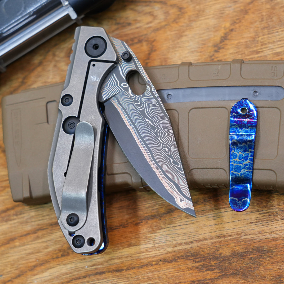 custom BBNM Zircuti Damascus