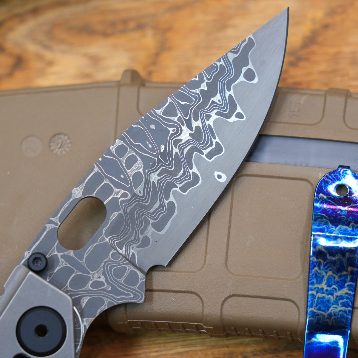 custom BBNM Zircuti Damascus