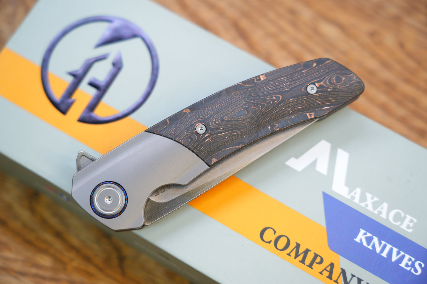 MAXACE MAMBA Grey CF Handle S90V blade