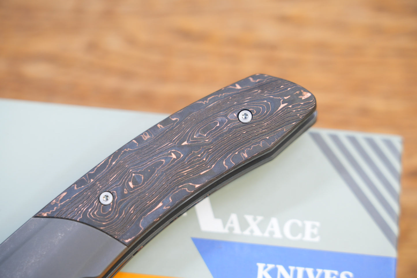 MAXACE MAMBA Stone Wash CF Handle S90V blade