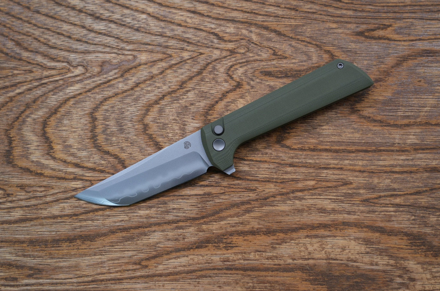 New North Mountain Chop 2 Green G10 real SLD-Magic SAN MAI Tanto