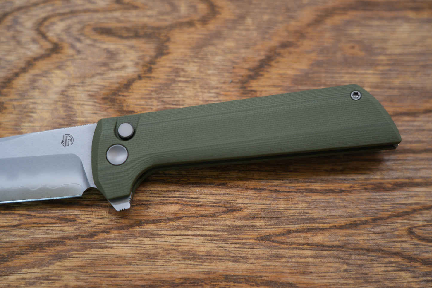 New North Mountain Chop 2 Green G10 real SLD-Magic SAN MAI Tanto