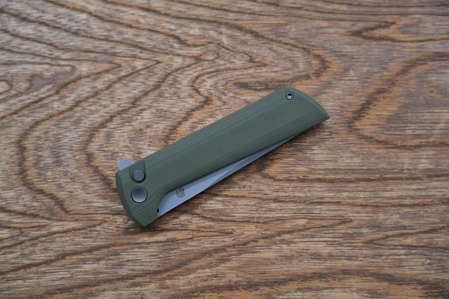 New North Mountain Chop 2 Green G10 real SLD-Magic SAN MAI Tanto