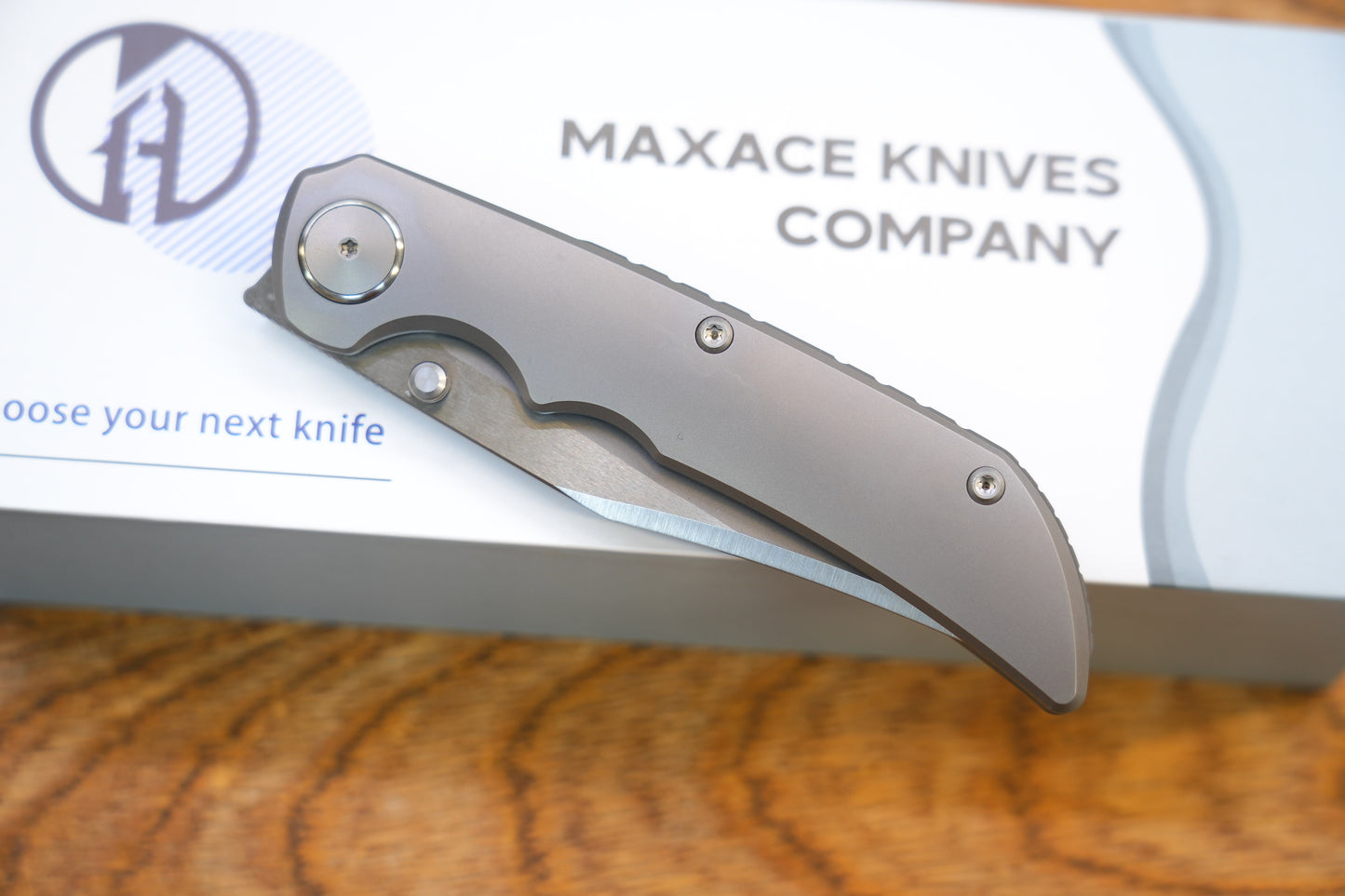 MAXACE knife KINGSNAKE M390 Titanium handle