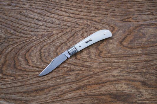 Zulu Camel Bone handle, M390 Pocket Knife