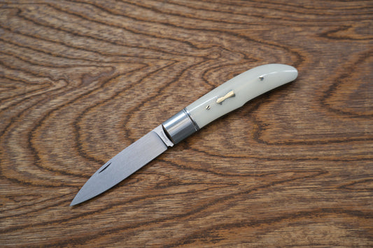 Zulu Camel Bone Handle Pocket Knife