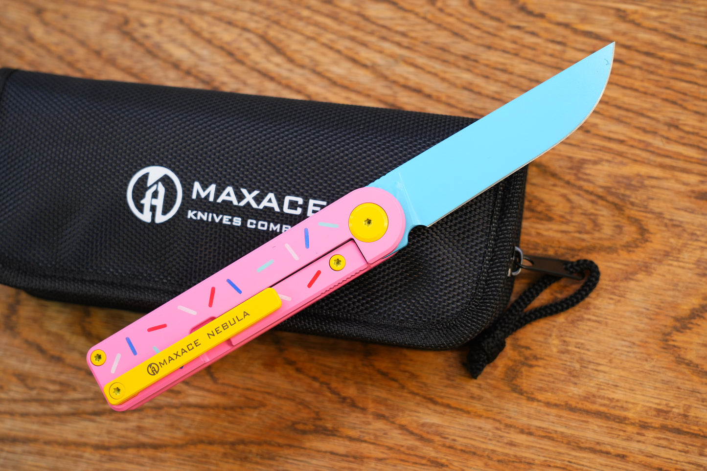 MAXACE NEBULA Titanium handle Donut Cerakote Ceramic Coatings