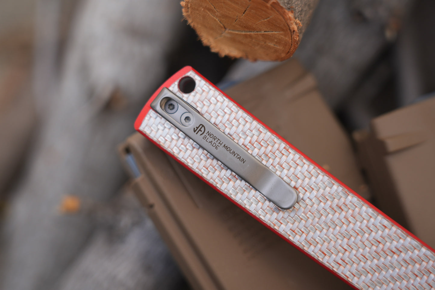 The KAIKEN Silver Carbon Fiber +Red G10