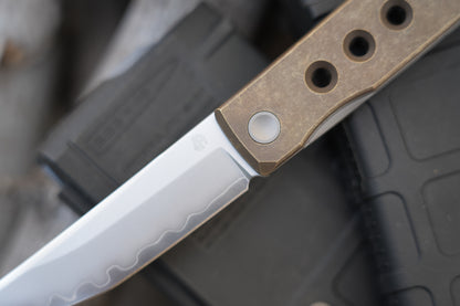 KAIKEN 2502-BR Aluminum Bronze Classic Japanese style tactical folding knife