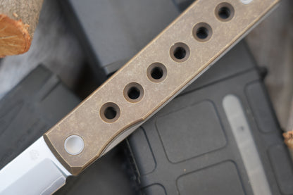 KAIKEN 2502-BR Aluminum Bronze Classic Japanese style tactical folding knife