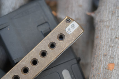 KAIKEN 2502-BR Aluminum Bronze Classic Japanese style tactical folding knife